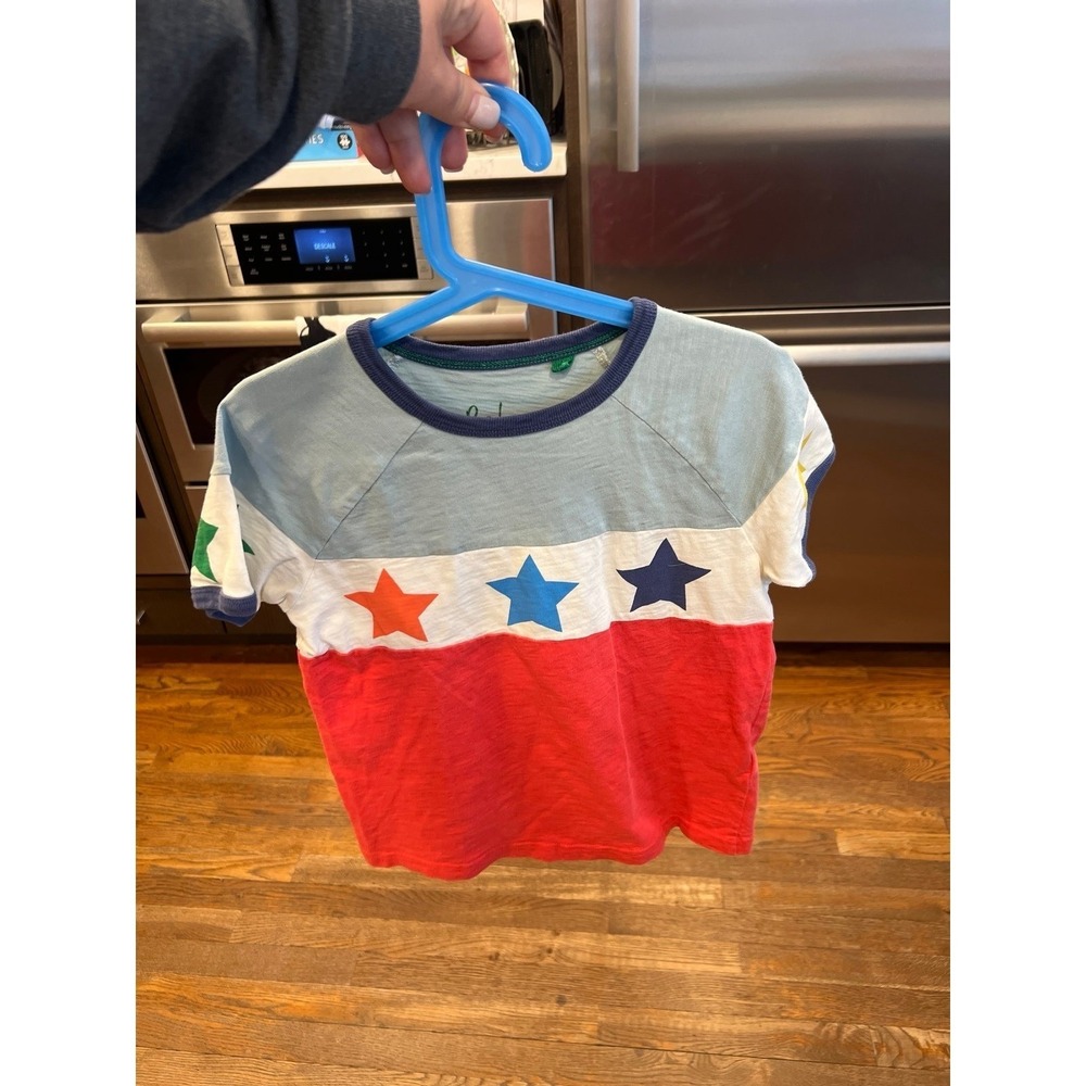Mini Boden stars and stripes short sleeved t-shirt nwot boys 7-8